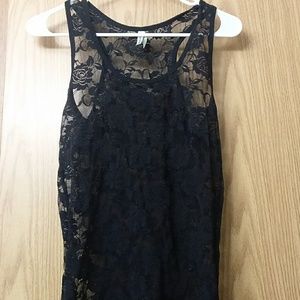 Color Story Tops - Lacy rose patterned tank top Color Story Tops - Lacy rose patterned tank top